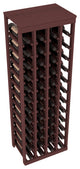 Pine 48-Bottle Kitchen Wine Rack, Walnut Stain