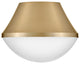 Lark Haddie 11" Flush Mount Ceiling Light, Lacquered Brass