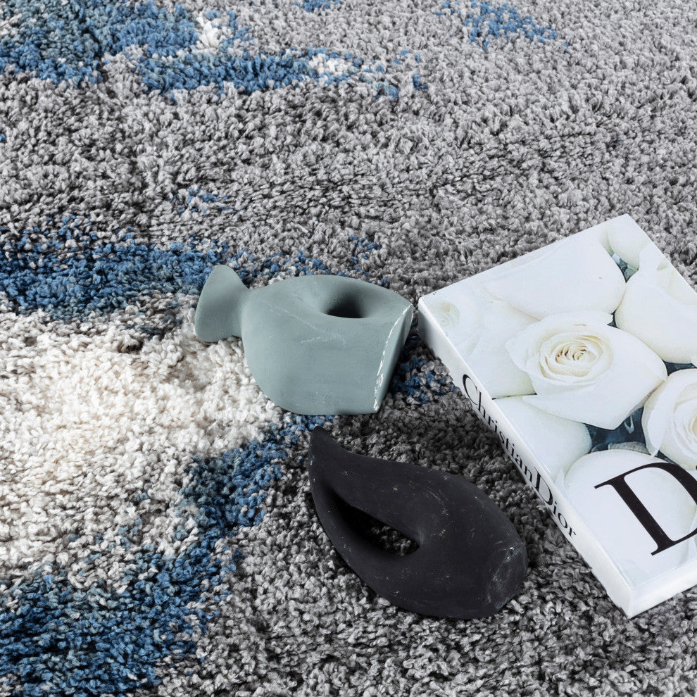 Noori Rug Shag Blake Blue/Grey Rug