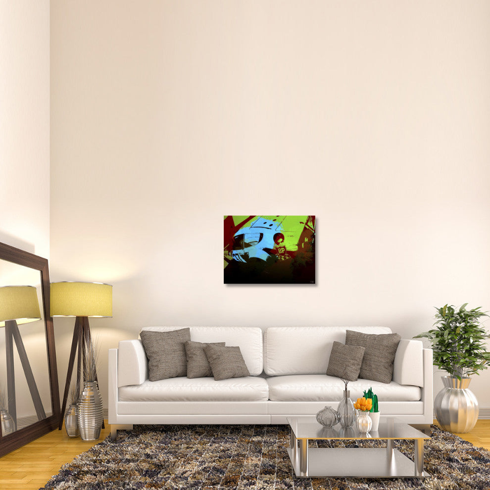 "Ferrari Watercolor 2" Fine Art Print