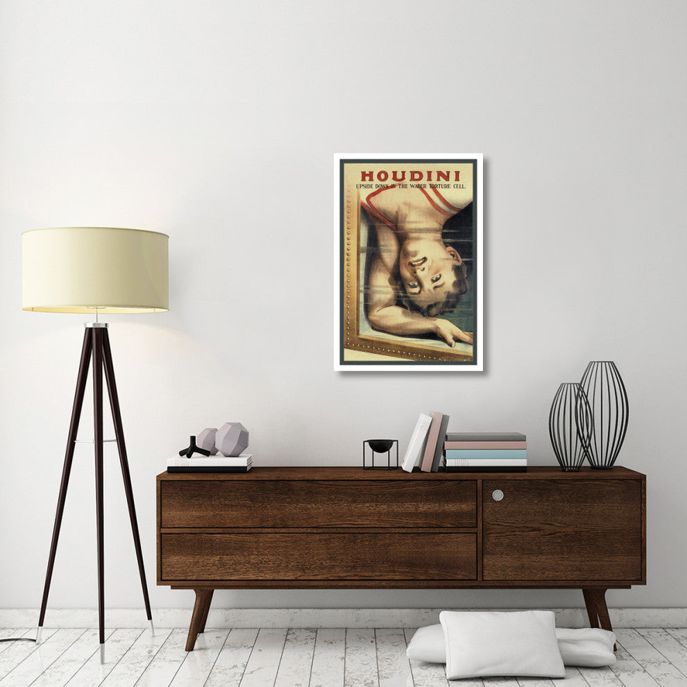 "Magicians: Houdini: Upside Down in the Water Torture Cell" Print, 26"x38"