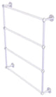 Clearview 4 Tier 30" Ladder Towel Bar with Groovy Accents, Satin Chrome