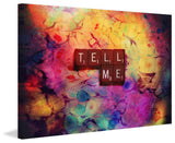 "Tell Me" Print on Canvas by Sylvia Cook
