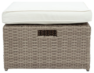 Gewnee Outdoor Conversation Set All Weather Wicker Sectional Sofa, Beige