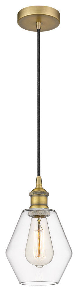 Innovations 616-1P-BB-G652-6 1-Light Mini Pendant, Brushed Brass