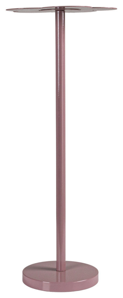 Metal Flower Shaped Martini Table, Lavender Color