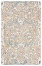 Safavieh Aubusson 8' x 10' Hand Tufted Wool Rug in Ivory and Yellow