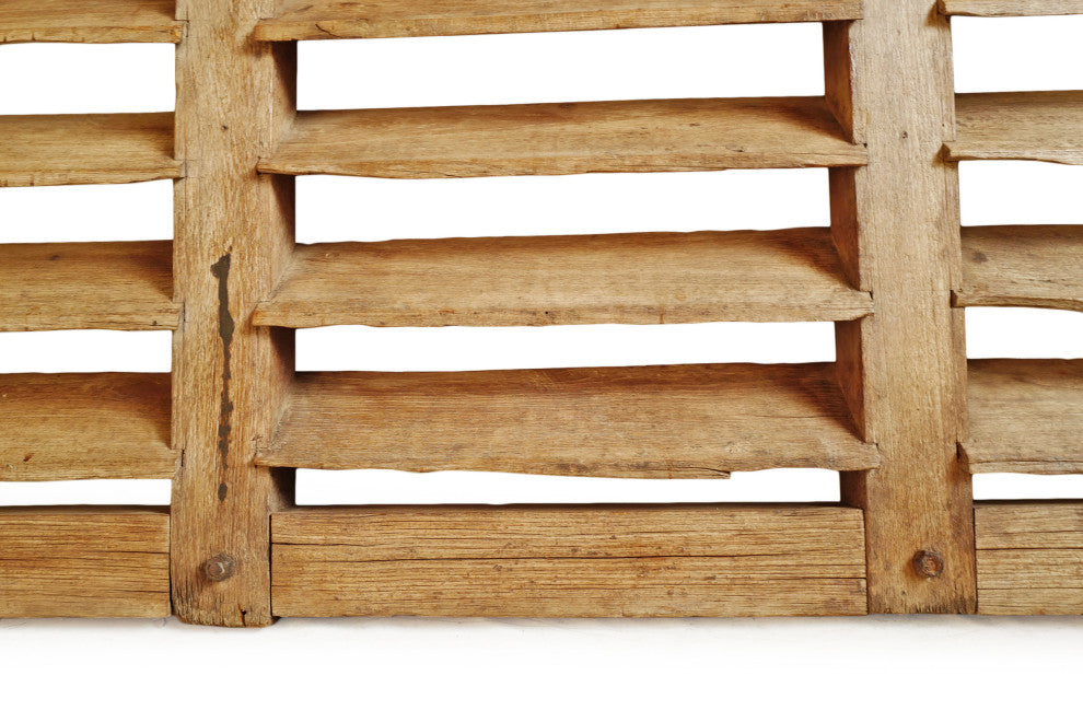Consigned Large Teak Wood Arched Vent