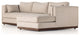 Lawrence 2pc Raf Sectional-Nova Taupe