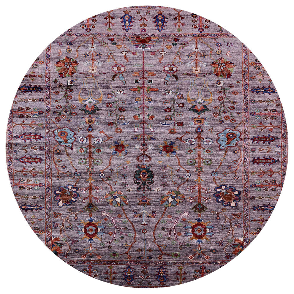 Ahgly Company Indoor Round Mid-Century Modern Area Rugs, 4' Round