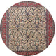 Ahgly Company Indoor Round Traditional Area Rugs, 4' Round