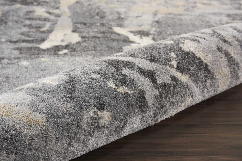 Nourison Fusion Gray Area Rug, 9'6"x13'