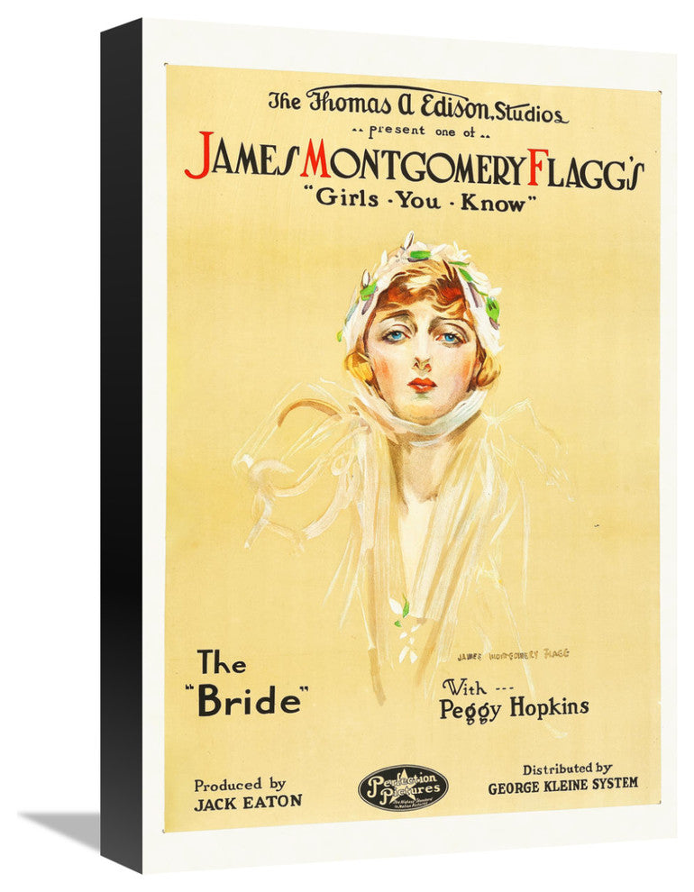 "The Bride" Stretched Canvas Giclee by Hollywood Photo Archive, 12x18"