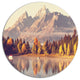 Grand Teton National Park, Landscape Disc Metal Wall Art, 36"