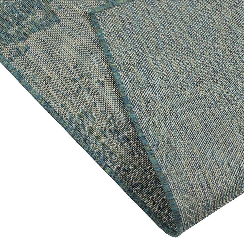 Outdoor Collection Vintage Rug - Bohemian Rug, Ocean, 7'10"x10'