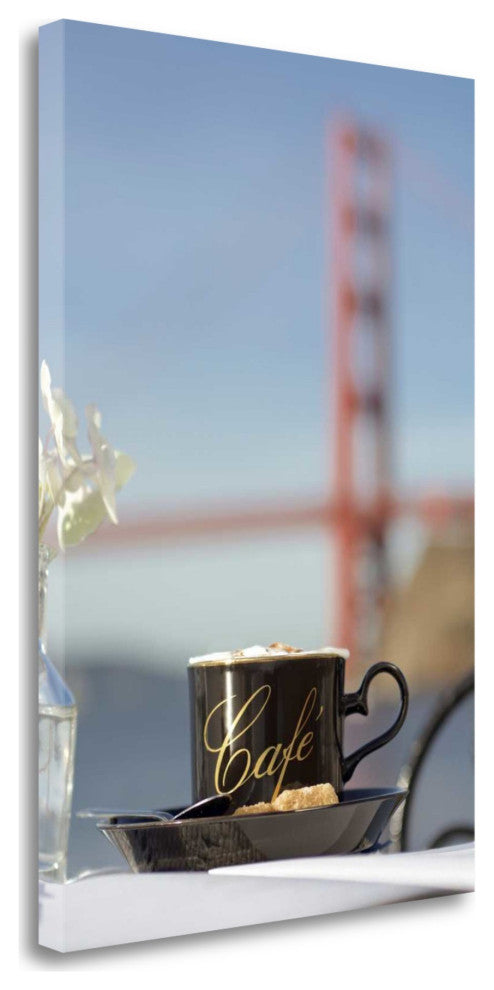 Up Close Caf" Mug Golden Gate Bridge 3 Giclee Wrap Canvas Wall Art
