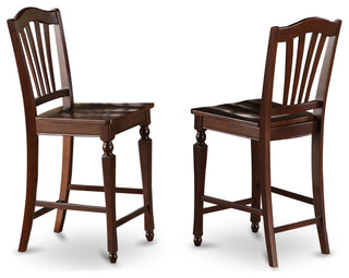 3 Pc Counter Height Set -Pub Table And 2 Counter Height Dining Chair