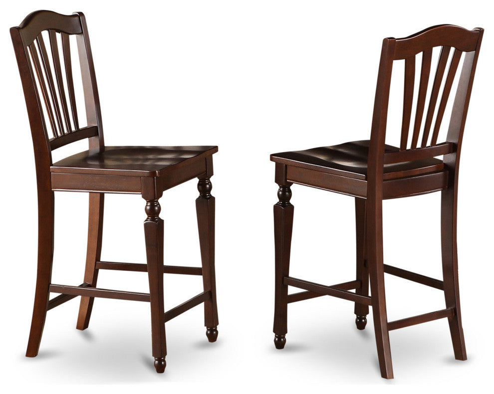 3 Pc Counter Height Set -Pub Table And 2 Counter Height Dining Chair