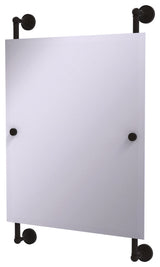 Waverly Place Rectangular Frameless Rail Mounted Mirror, Oil Rubbed Bronze