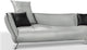 Modern Vitali Light Grey Microfiber Leather Sectional - Right Chaise