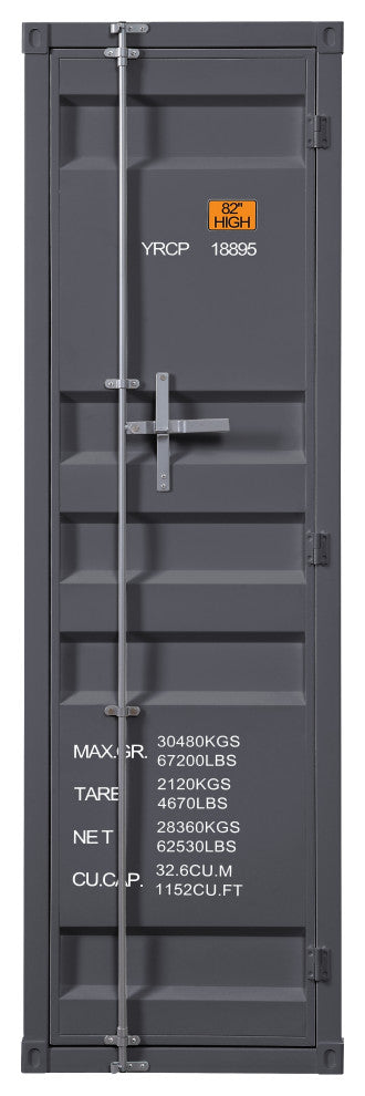 ACME Cargo Wardrobe With 1 Door, Gunmetal