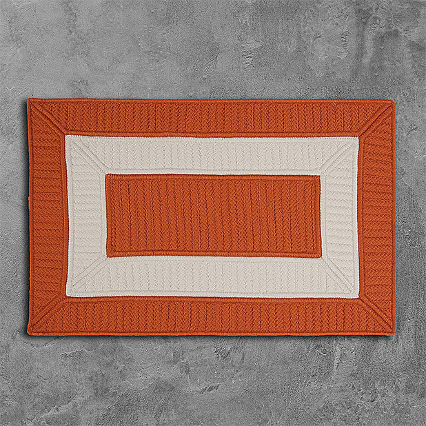 Colonial Mills Rope Walk CB93 Rust Indoor/Outdoor Area Rug, Square 8'x8'