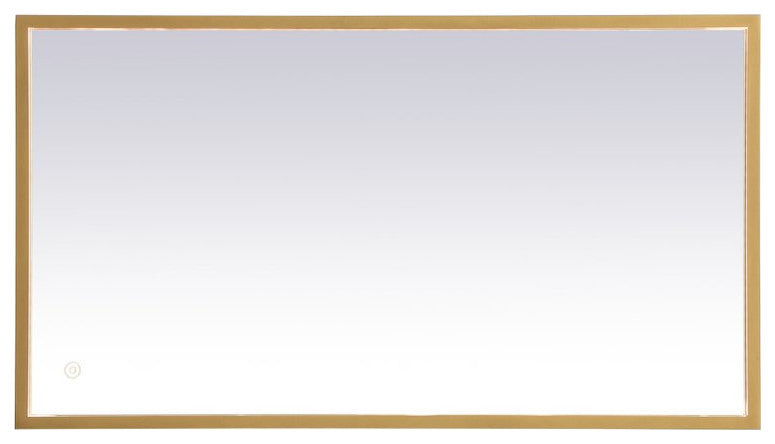 Modern Brass Led Mirror