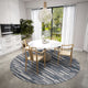 Indoor/Outdoor Sedona SN8 Slate Machine Washable 10' x 10' Round Rug