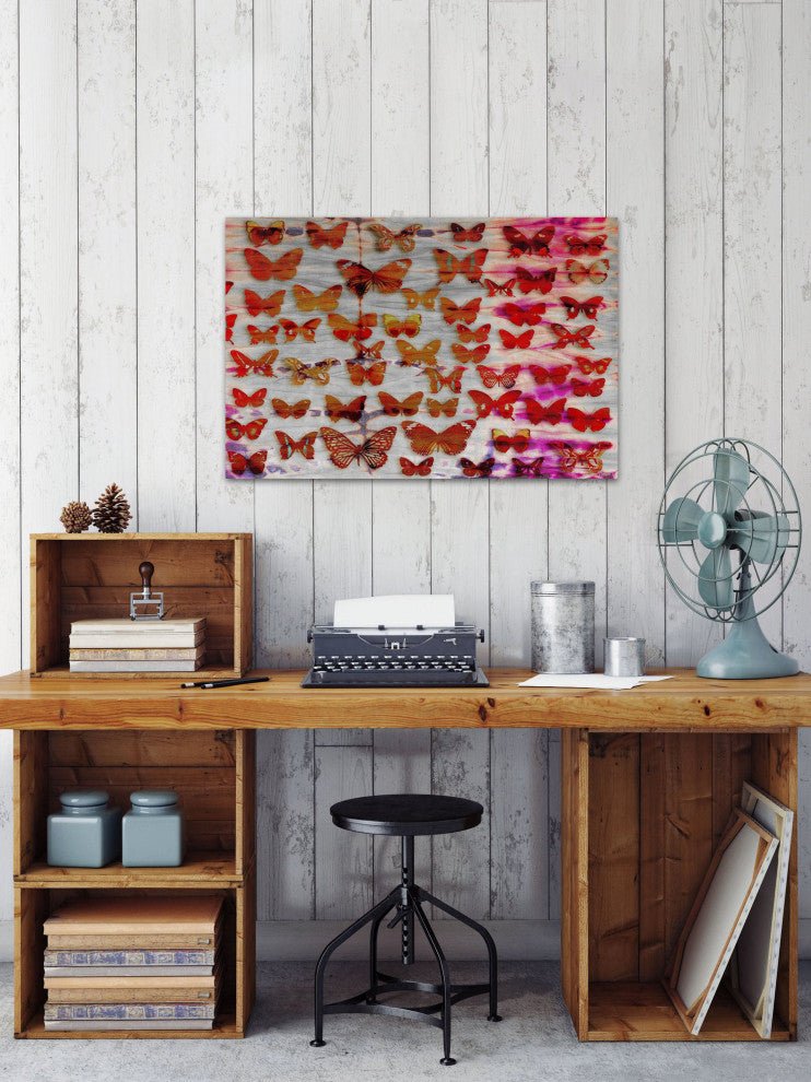 "Moths" Print on Canvas, 24"x16"