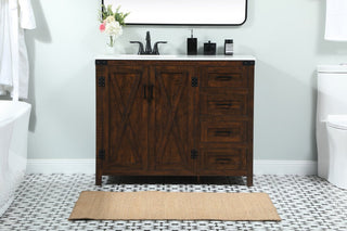 Home Living 19" Farmhouse Expresso-Light Bathroom Vanity