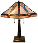 Amora Lighting AM244TL14B Tiffany-style Mission Table Lamp 23 Inches Tall