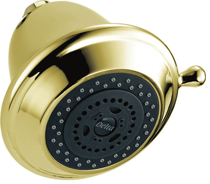 Delta Showering Components 3-Setting Shower Head, Polished Brass, RP43381PB