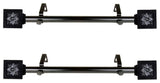 Zula Side Curtain Rods 12-20", Black