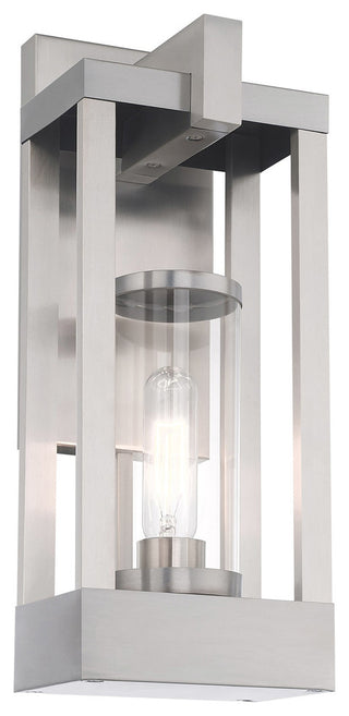 Livex Lighting Brushed Nickel 1-Light Outdoor Wall Lantern