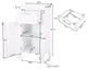 Meader Bathroom Floor Storage Cabinet With Drawer, White