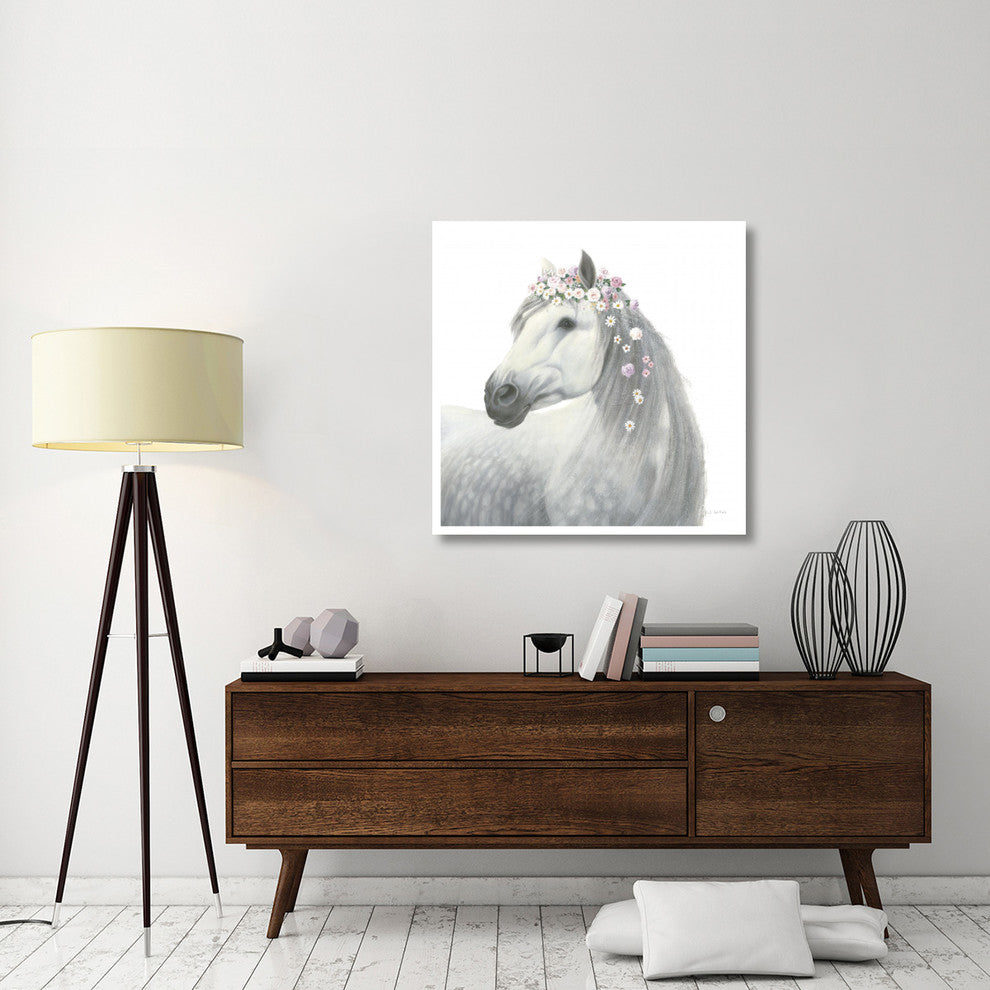 "Spirit Stallion II Square" Digital Paper Print by James Wiens, 38"x38"