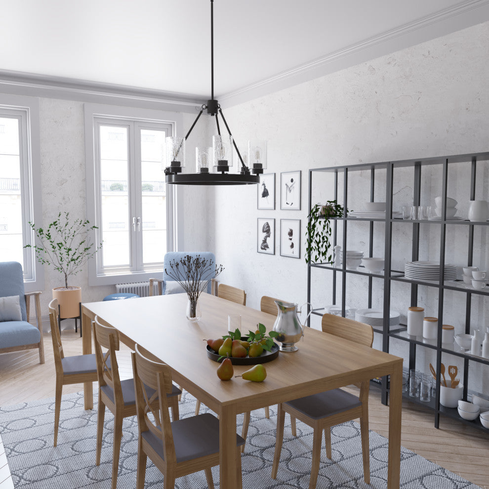 Hunter 24" Hartland Noble Bronze 6-Light Chandelier Ceiling Fixture