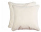 HomeRoots 18" x 18" Natural Sheepskin Set of 2 Pillows