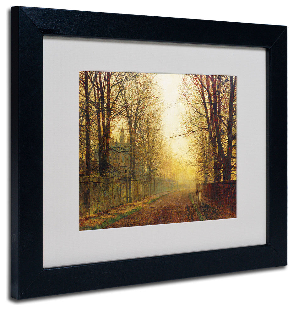 'Whitby' Matted Framed Canvas Art by John Grimshaw