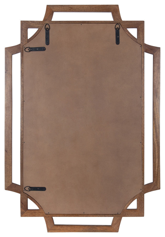 Minuette Wood Framed Wall Mirror, Natural 40x27