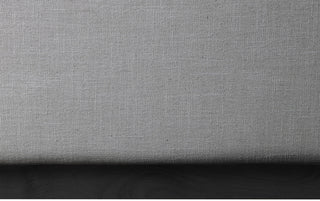Logan Beige Linen Textured Fabric Twin Bed, Gray, Queen