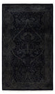 Overdyed One-of-a-Kind Hand-Knotted Area Rug Black, 3' 2" x 5' 3"