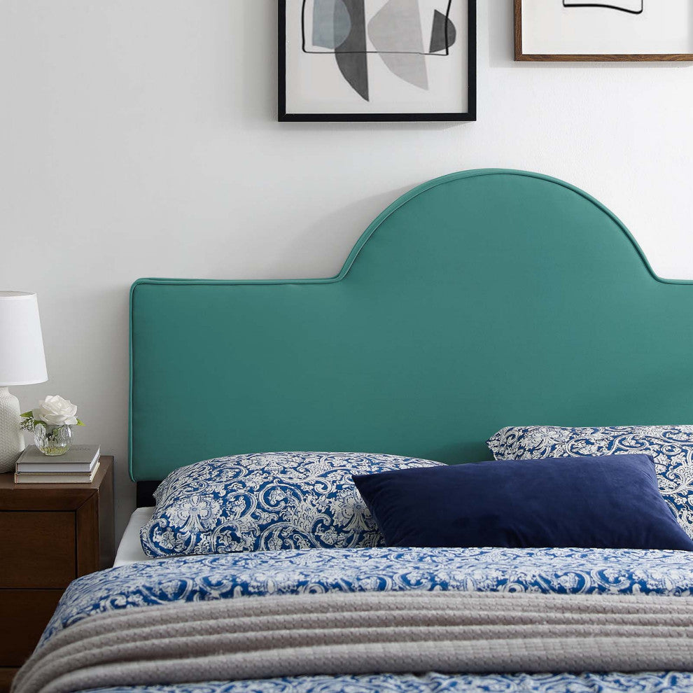 Dawn Full/Queen Performance Velvet Headboard-Teal