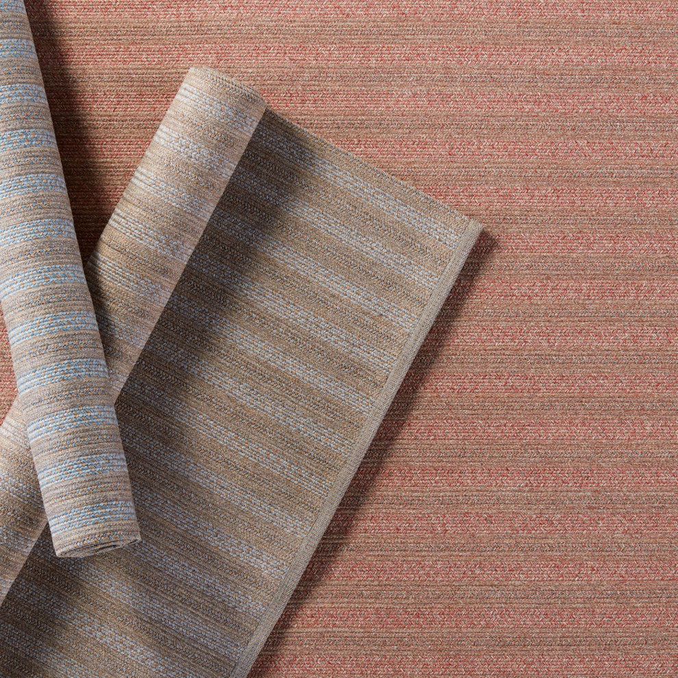 Jaipur Living Topsail Indoor/ Outdoor Striped Area Rug, Rose/Taupe, 5'x8'