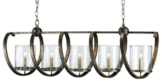 Maximus 5 Light Chandelier, Pyrite Bronze