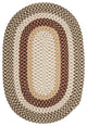 Colonial Mills Rug Burmingham Brick Brown Runner, Oval