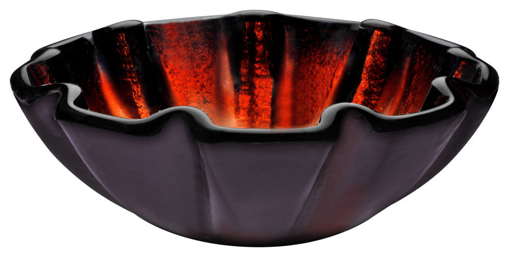 ANZZI Tara Series Tempered Glass Bathroom Vessel Sink
