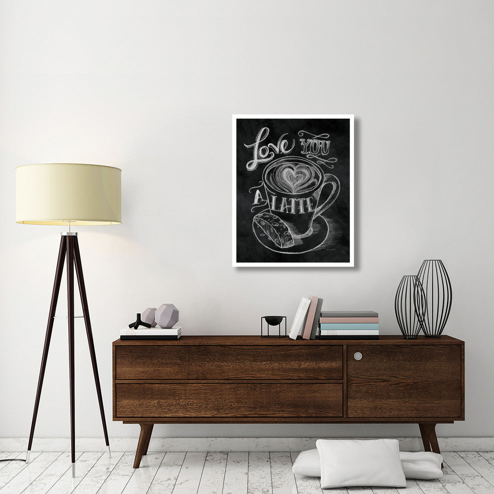 "Love You a Latte" Digital Paper Print by Mary Urban, 30"x37"