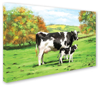 The Macneil Studio 'Cow and Calf' Canvas Art, 32"x22"