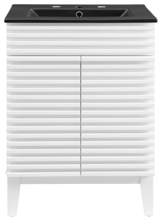 Render 24" Bathroom Vanity White Black -5350